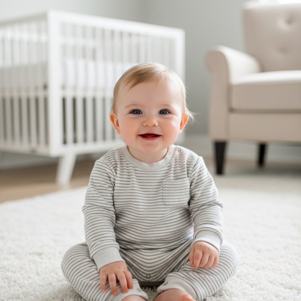 Cozy Heavy Weight Cotton Onesie size 6-12m.